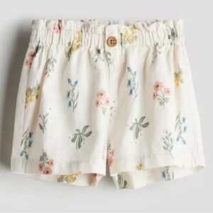 H&M Floral Paper Bag Shorts, Size 18M, New without tag (never worn)